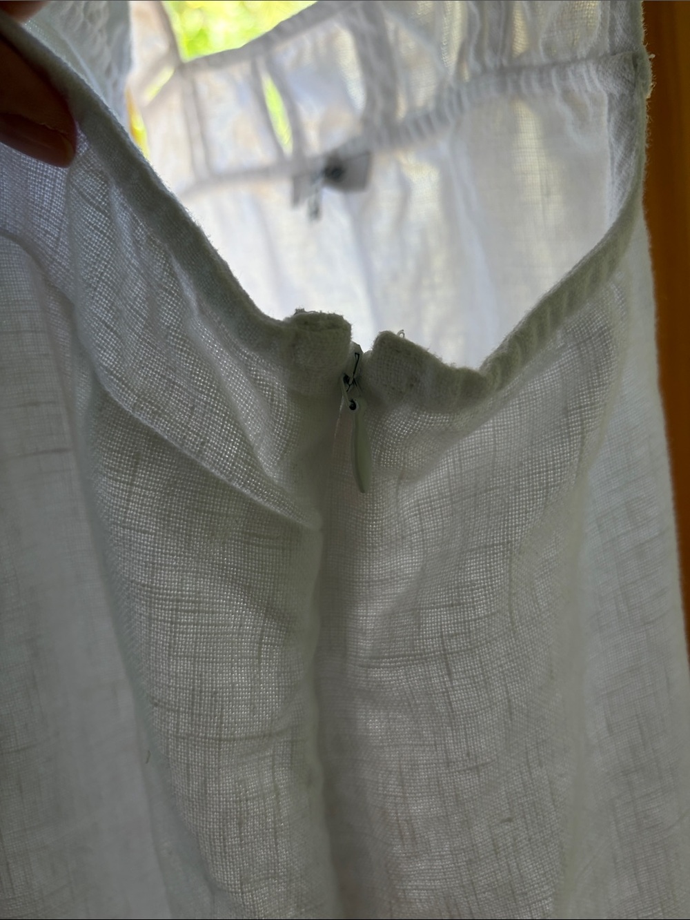 Madewell White Linen Square-Neck Top - Picture 4 of 4
